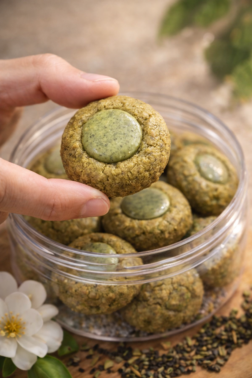 Jasmine Green Tea chocolate Crust